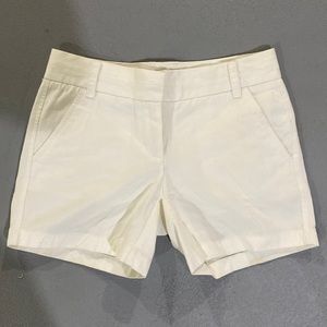 women’s j.crew chino 00 white shorts